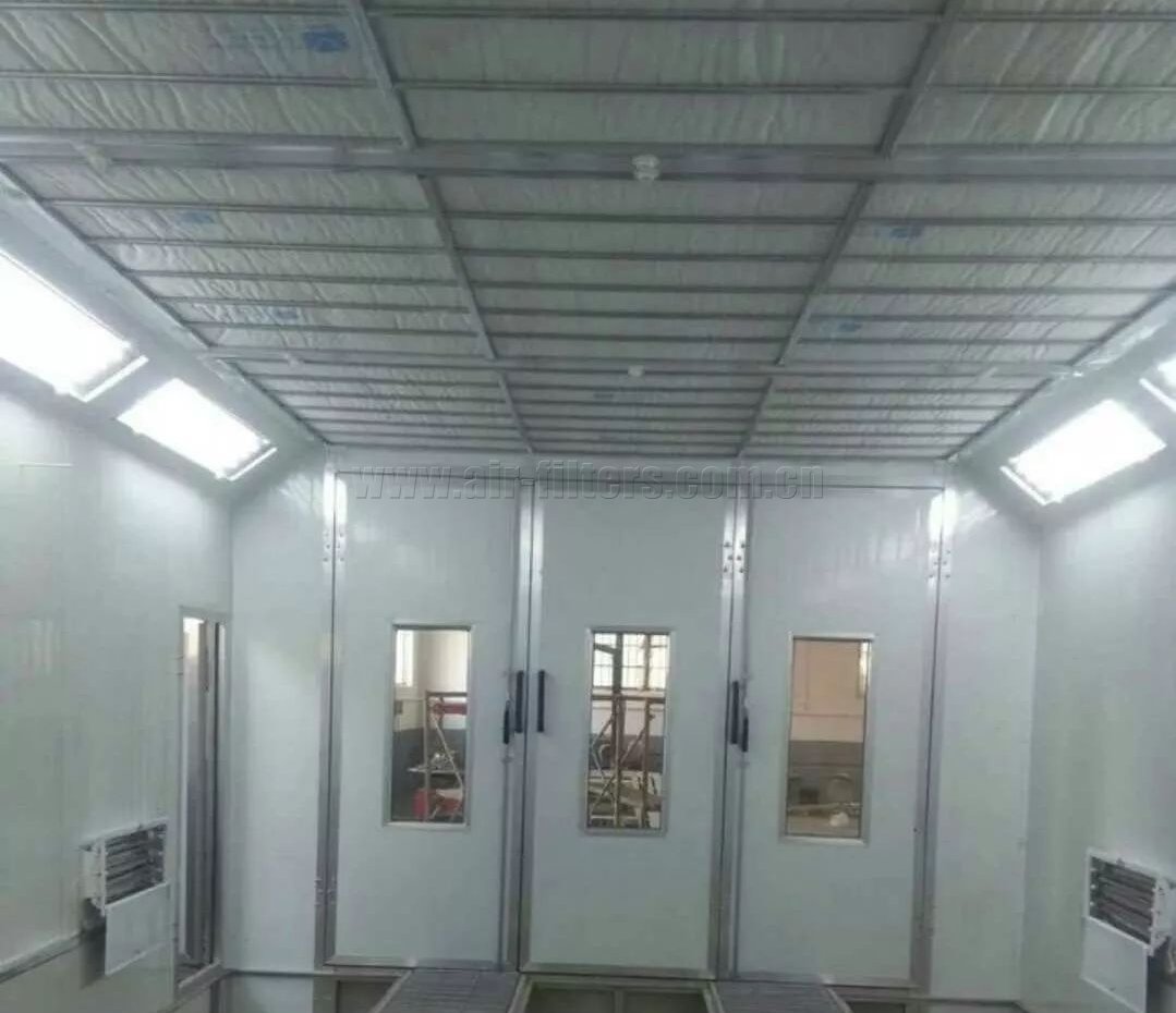 烤漆房過濾棉安裝圖